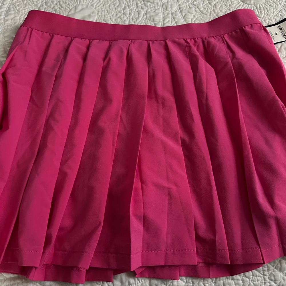 Pink Pleated Women's Skort